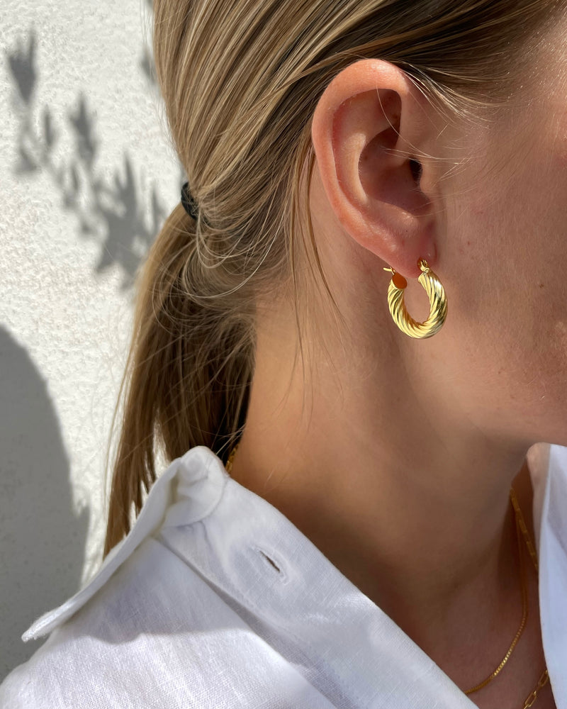 ELLE CREOL ØRERINGE - GULD