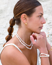 CAROLE PERLEØRERINGE - FORGYLDT