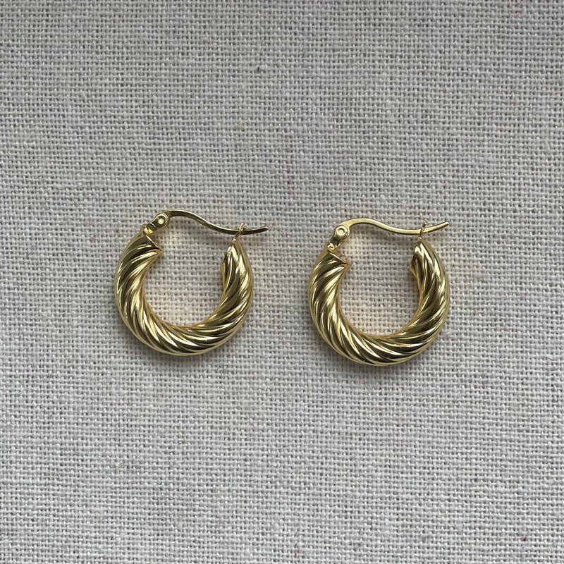 ELLE CREOL ØRERINGE - GULD