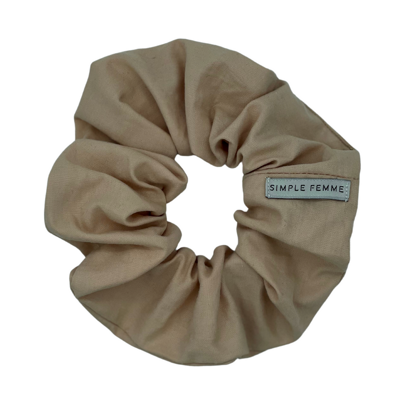 BEIGE BOMULD SCRUNCHIE