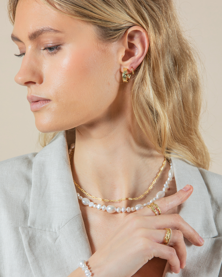 Gabrielle_creol_øreringe_kugler_guld