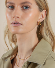 LUCIE CREOL ØRERINGE - FORGYLDT