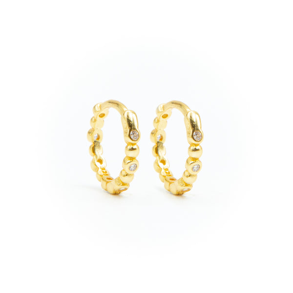 Gabrielle_creol_øreringe_kugler_guld